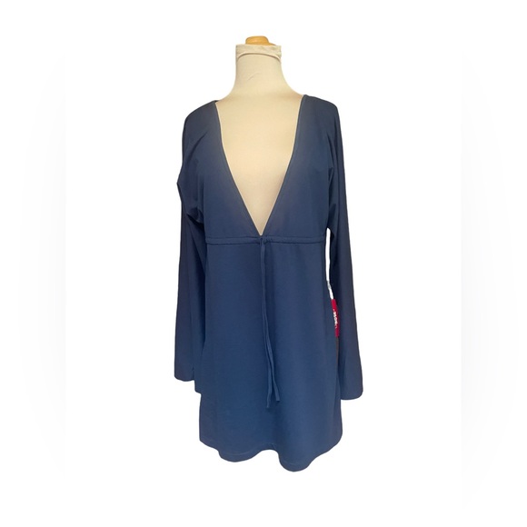 NWT Toes on the Nose Swimsuit Cover-Up Dress Blue Sandy Beach Dress Size M - Picture 1 of 7